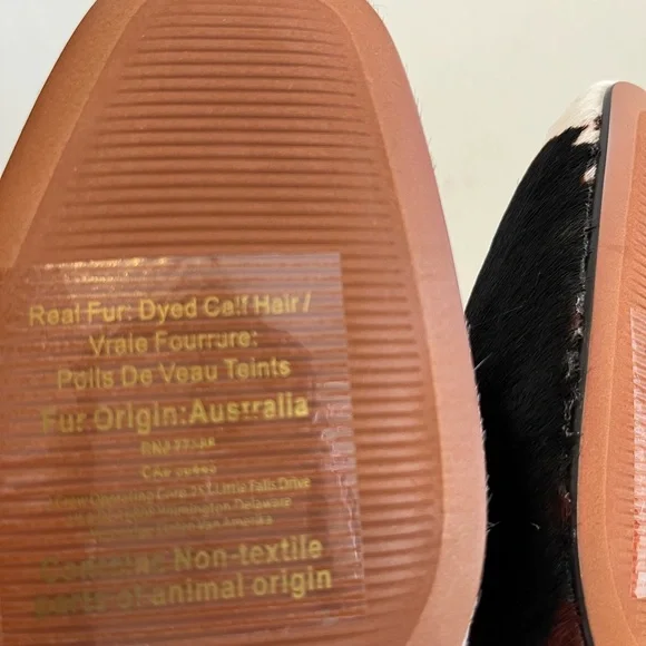 Madewell The Mylie Ballet Flat in Dark Carob Multi Calf Hair NWOB - Picture 11 of 13